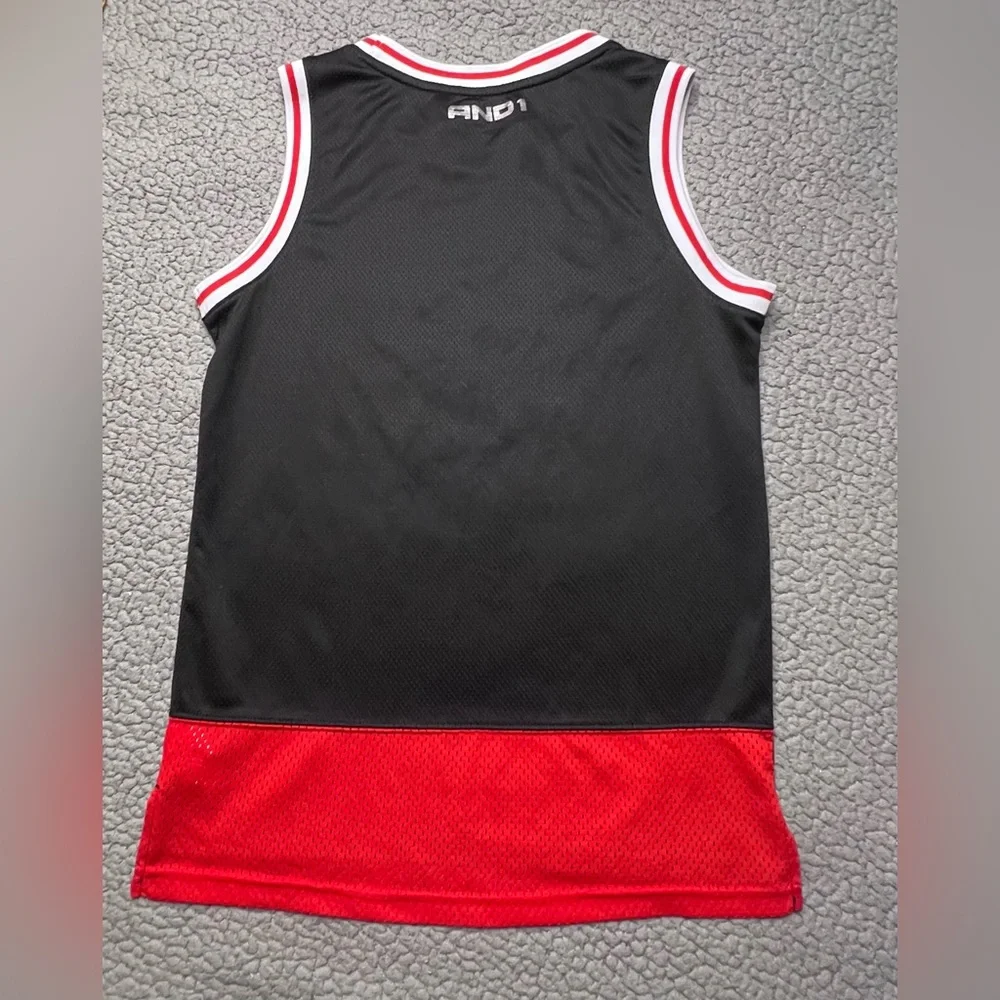 And 1 Polyester Mesh Basketball Jersey Big Boys Size Large 10/12 - Picture 4 of 10